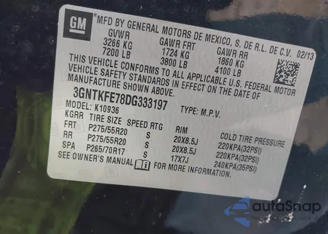 2013 Chevrolet Avalanche Lt from USA, damaged, VIN 3GNTKFE78DG333197